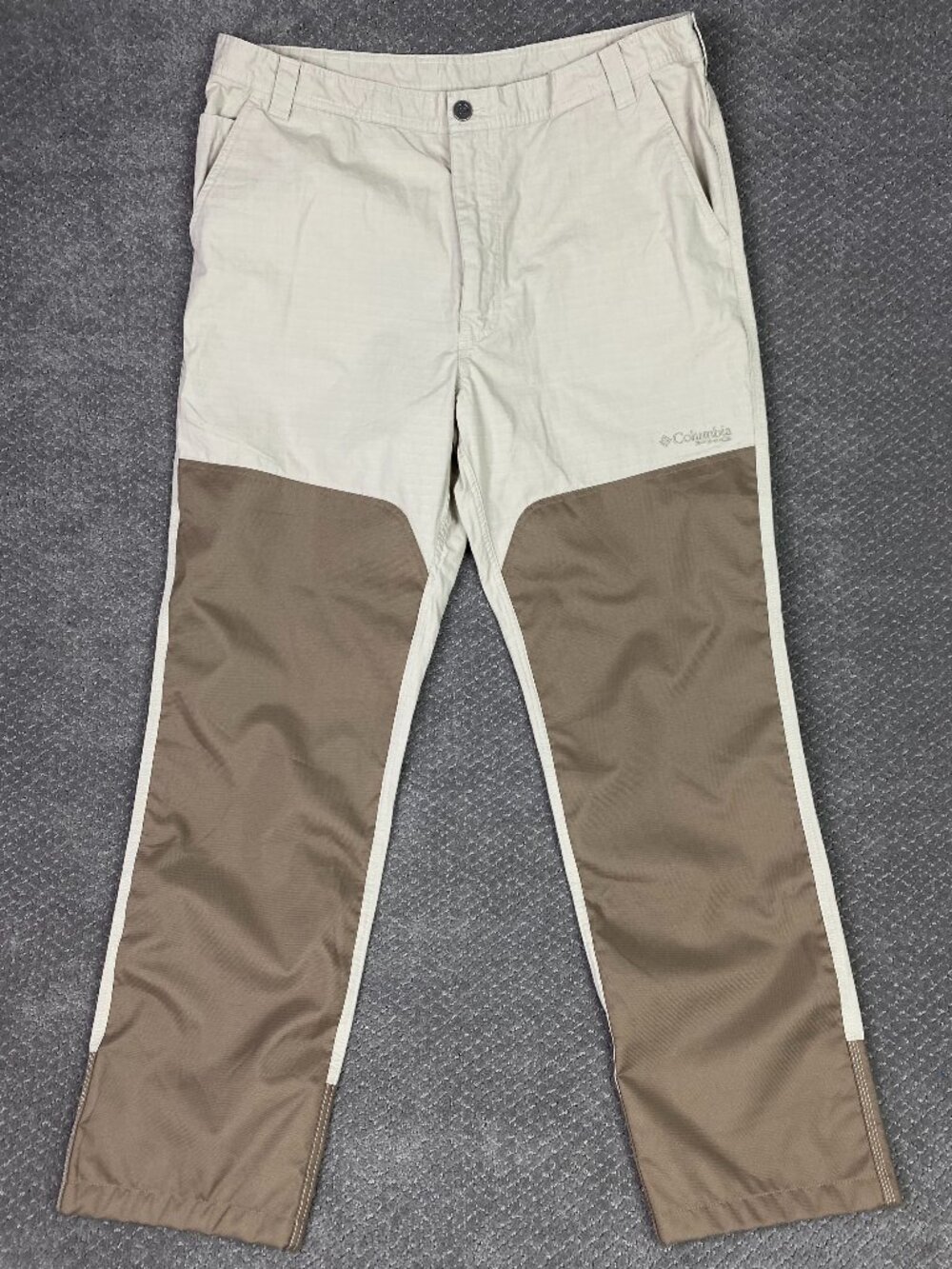 Columbia PHG Brush Pants Men's 40 x 34 Beige Brown Briar Outdoor Ripstop Hunting